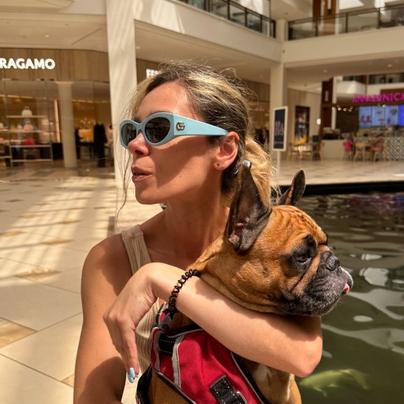 Gucci GG1401S 004 Light Blue Brand New Women's Sunglasses - Picture 4 of 16